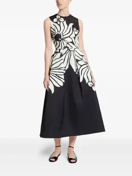 Elie Saab: Платье с растительным принтом 
