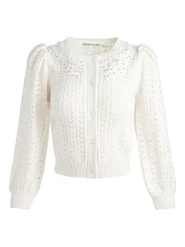 alice + olivia: Кардиган с рукавами-фонариками 