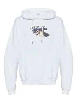 Off-White: Толстовка с принтом 