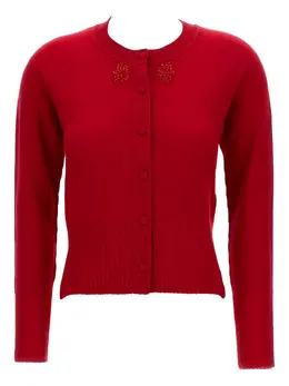 Simone Rocha: Красный кардиган 