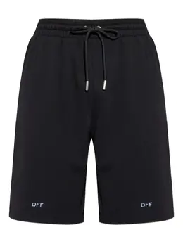 Off-White: Шорты с принтом 