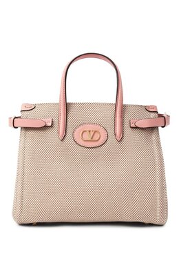Valentino: Бежевая сумка 