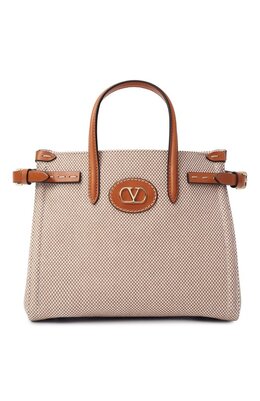Valentino: Бежевая сумка 
