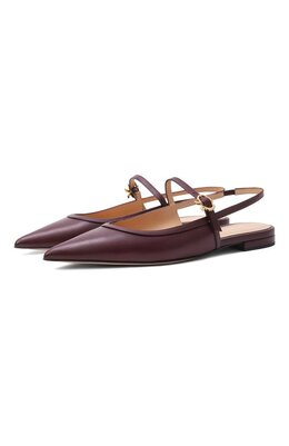 Gianvito Rossi: Бордовые балетки 
