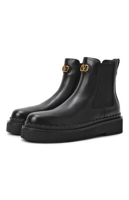 Valentino: Чёрные ботинки 