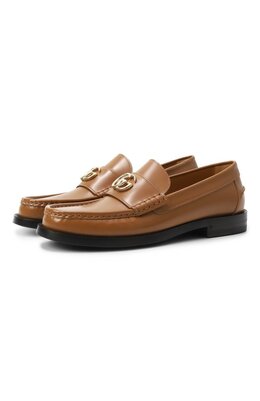 Gucci: Коричневые лоферы 