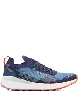 adidas: Голубые кроссовки  Terrex