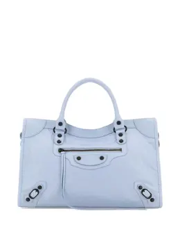 Balenciaga: Светлая сумка-шоппер 