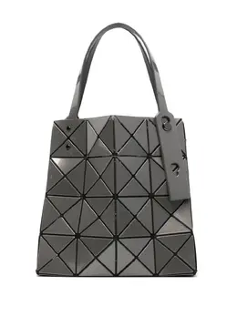 Bao Bao Issey Miyake: Серебристая сумка-шоппер 