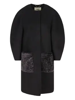 FENDI: Пальто с рукавами-фонариками 