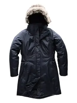 The North Face: Синий пуховик 