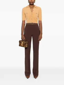 Elisabetta Franchi: Коричневые брюки 