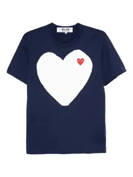 Comme Des Garçons Play: Синяя футболка  Heart