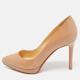 Christian Louboutin: Бежеві туфлі  Pigalle