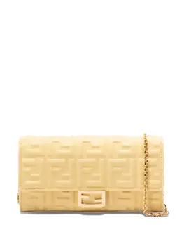 FENDI: Жёлтый кошелёк  Baguette