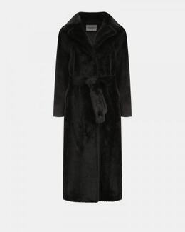 FORTE DEI MARMI COUTURE: Чёрное пальто 