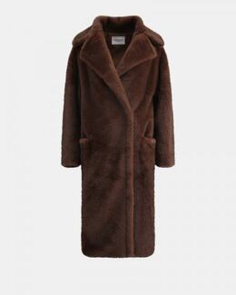 FORTE DEI MARMI COUTURE: Коричневое пальто 
