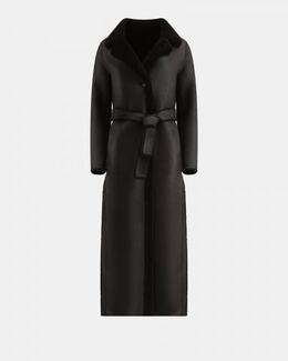 FORTE DEI MARMI COUTURE: Чёрное пальто 