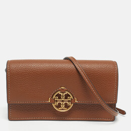 Tory Burch: Коричневі гаманці  Miller