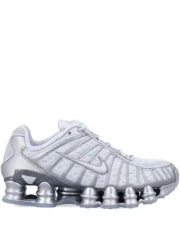 Nike: Серебристые кроссовки  Shox TL