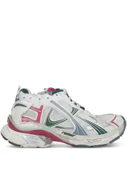 Balenciaga: Белые кроссовки  Runner