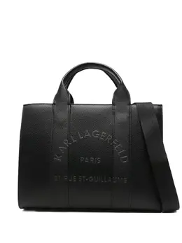 Karl Lagerfeld: Чёрная сумка-шоппер  Rue St Guillaume