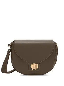 Furla: Тёмная сумка через плечо 