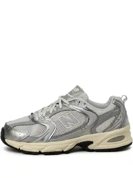 New Balance: Серебристые кроссовки  530