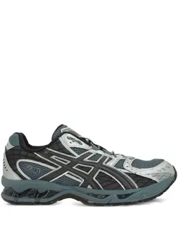 ASICS: Голубые кроссовки 