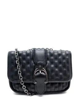 Longchamp: Чёрная сумка через плечо 