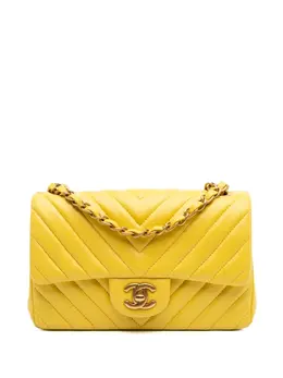 CHANEL Pre-Owned: Жёлтая сумка через плечо 
