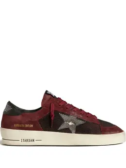 Golden Goose: Бордовые кроссовки 