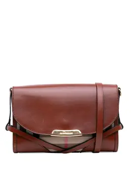 Burberry Pre-Owned: Коричневая сумка через плечо 