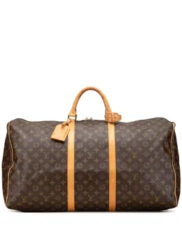 Louis Vuitton Pre-Owned: Коричневая дорожная сумка 