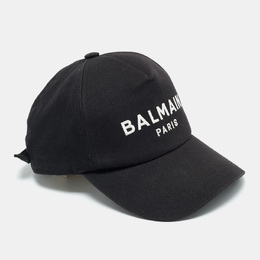 Balmain: Чёрная кепка 