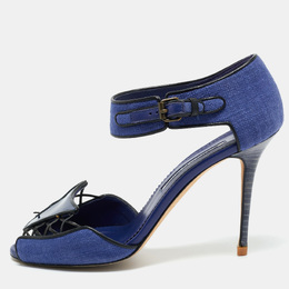 Manolo Blahnik: Синие сандалии 
