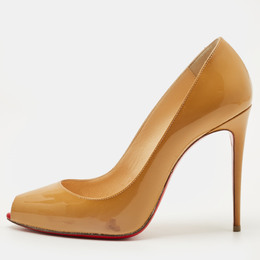 Christian Louboutin: Бежевые босоножки 