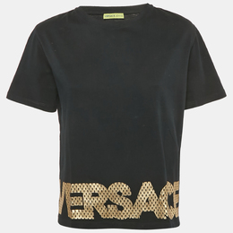 Versace Jeans: Чёрная футболка 