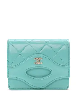 CHANEL Pre-Owned: Голубой картхолдер 