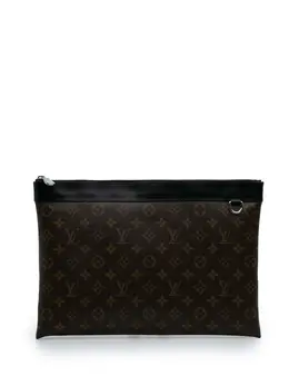 Louis Vuitton Pre-Owned: Коричневый клатч 