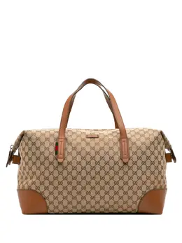 Gucci Pre-Owned: Коричневая дорожная сумка 