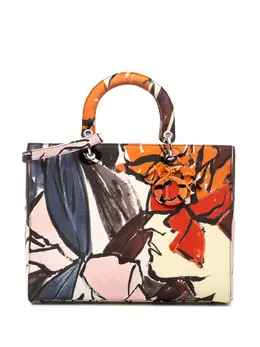 Christian Dior Pre-Owned: Сумка с растительным принтом 