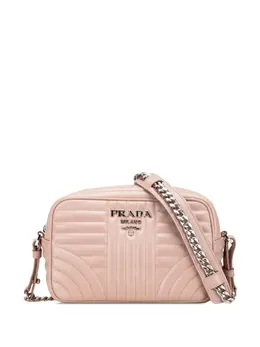 Prada Pre-Owned: Коричневая сумка через плечо 