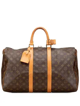 Louis Vuitton Pre-Owned: Коричневая дорожная сумка 