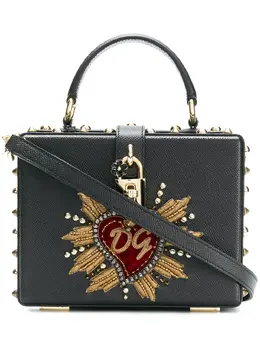 Dolce & Gabbana: Чёрная сумка через плечо  Dolce Box