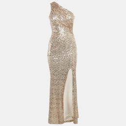 Badgley Mischka: Платье с блёстками 