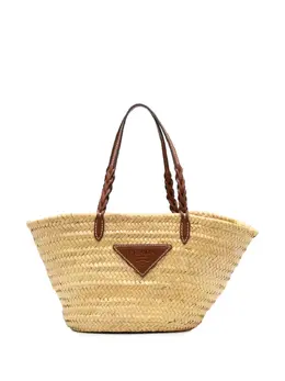 Prada Pre-Owned: Коричневая сумка-шоппер 
