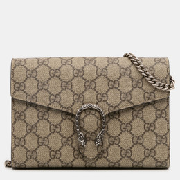Gucci: Бежевый кошелёк  GG Supreme