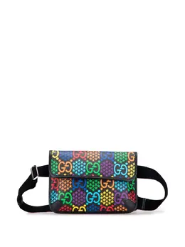 Gucci Pre-Owned: Чёрная поясная сумка 