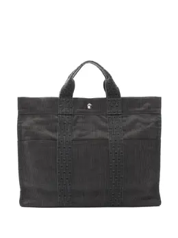Hermès Pre-Owned: Серебристая сумка-шоппер 